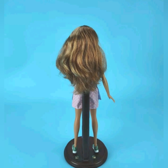 Mattel 2015 Summer Doll Kayla Face Red Hair Brown Eyes Redressed Artist Outfit - Picture 9 of 12